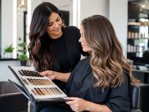 Aurelio Salon Hair Color Consultation Howell NJ Women’s hair coloring services at Aurelio Salon in Howell NJ