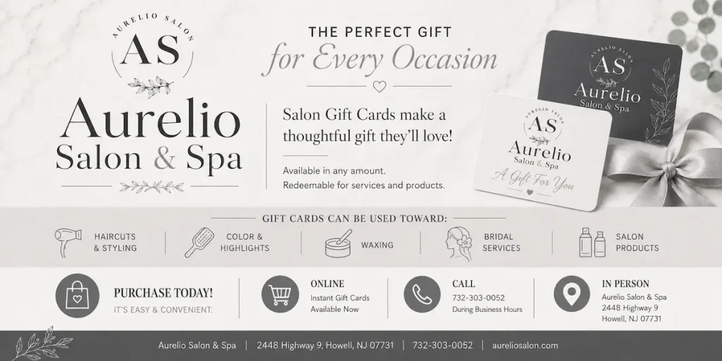 Aurelio Salon & Spa gift cards in Howell, NJ