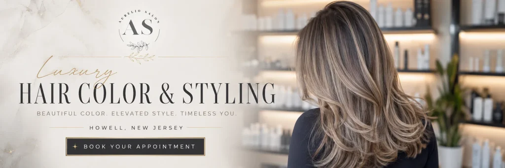 Hair color and styling at Aurelio Salon and Spa in Howell NJ