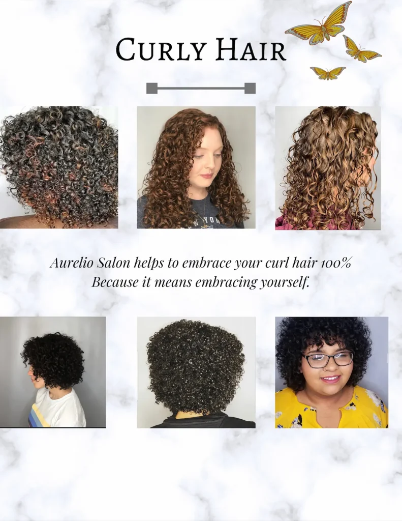 Curly hair consultation at Aurelio Salon and Spa Howell NJ