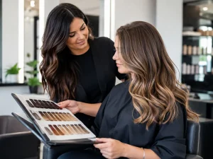 Women’s hair coloring services at Aurelio Salon in Howell NJ