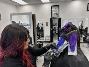 Women’s hair coloring and highlights at Aurelio Salon in Howell NJ